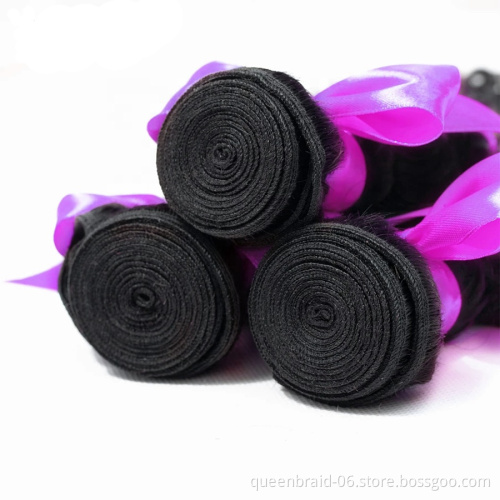 Brazilian Deep Wave Human Hair Bundles 100% Unprocessed Virgin Brazilian Human Hair Weave Extensions